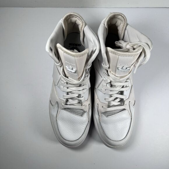 Adidas Originals C-10 Mid White Lace Up Basketball Shoes Sneakers Men's Size 6.5 - Picture 6 of 8